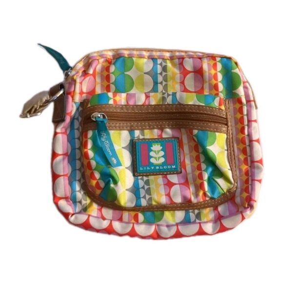 Lily Bloom Gumball Circle Pattern Crossbody Bag Colorful Youthful Purse - Picture 3 of 9